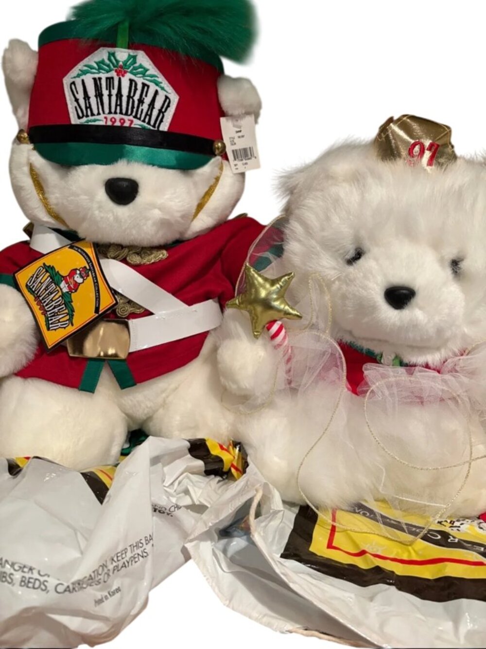 Santa Bears Mr and Mrs 1997